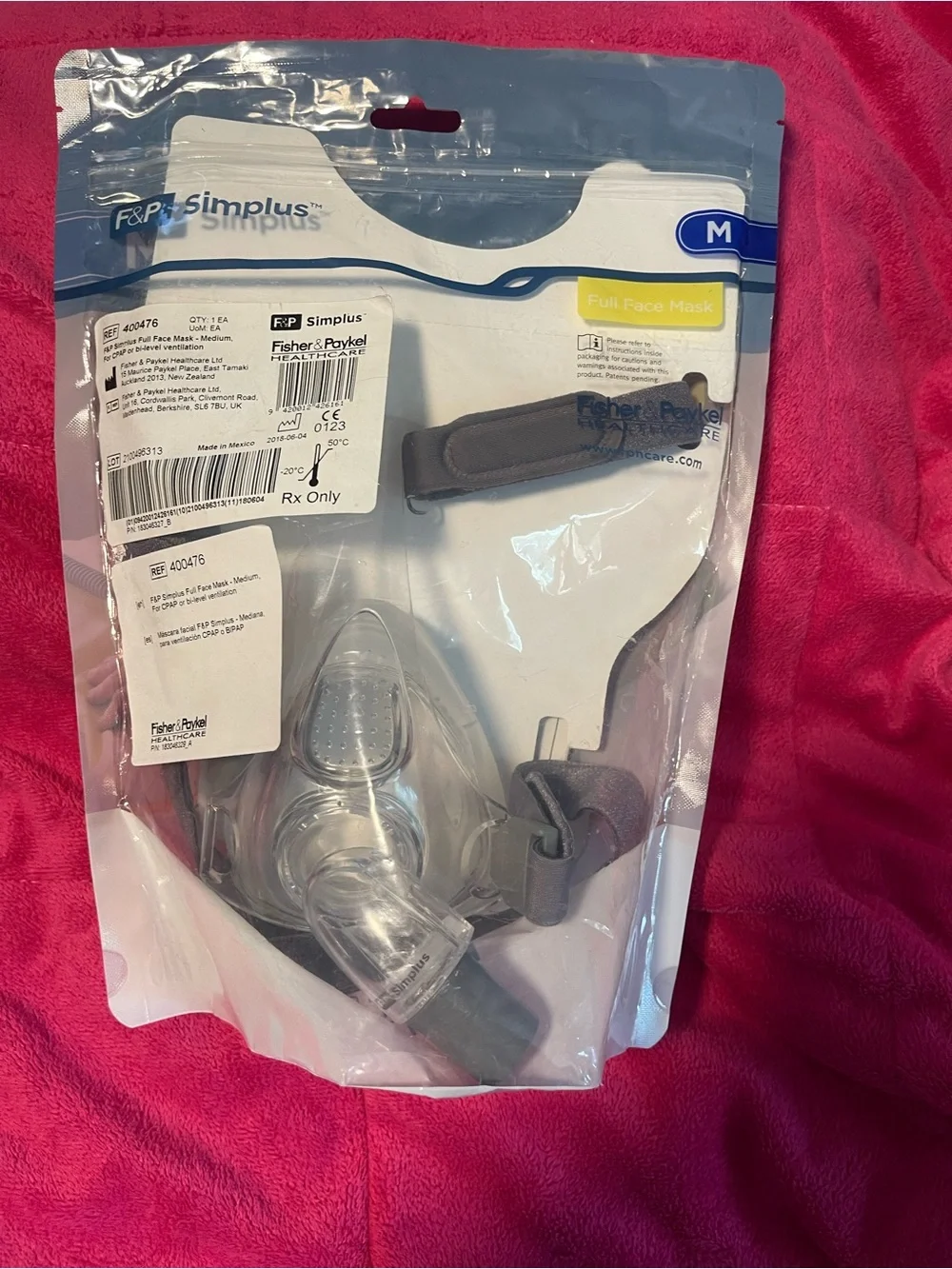 F&P Simplus Full Face Mask – Medium – White